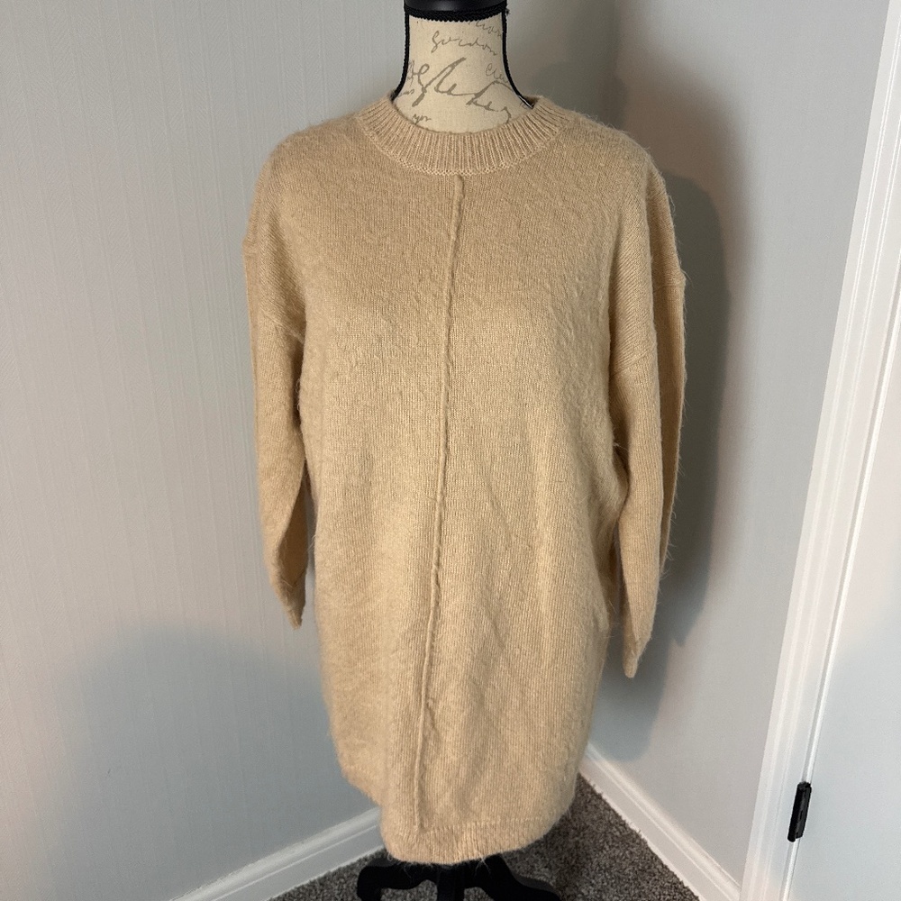 ASOS Design Sweater Dress super soft size UK 6 EU 34 US 2 in Cream Color
